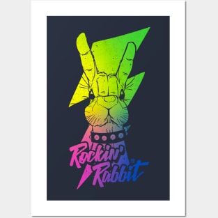 Rockin Rabbit v02 Posters and Art